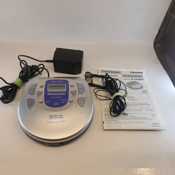 Panasonic Personal SL-SX289V CD Player FM/AM Tuner/Radio Discman - Picture 1 of 8